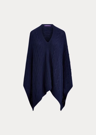 Women's Ralph Lauren Cable-Knit Cashmere Poncho | 534782XHE